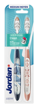 Jordan Individual Clean Szczoteczka do zębów - MEDIUM (2 sztuki)