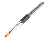 Clavier Pędzelek do żelu #6 – czarny kryształki