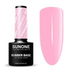 SunOne  Rubber Base Kauczukowa baza hybrydowa Pink #07 12g