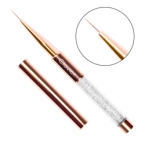 Clavier Pędzelek do zdobień z kryształkami 13mm - Złoty