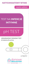 Domowe Laboratorium pH TEST Infekcje intymne Jednorazowy domowy test do badania pH pochwy - 2 testy