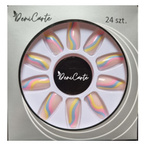 Deni Carte Tipsy 4121 24szt+klej 2g Swirl Pastel