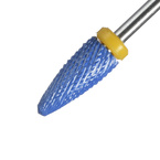 Clavier Frez ceramiczny do hybryd, żeli, akryli Long Bullet XF - stożek bardzo delikatny żółty