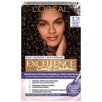 Loreal Excellence Cool Creme Farba do włosów - 3.11 Ultrapopielaty Ciemny Brąz 192ml