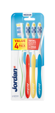Jordan Total Clean Szczoteczka do zębów - MEDIUM (4 sztuki)