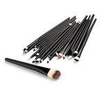 Zestaw pędzli 20szt. czarne krótkie