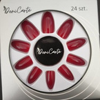 Deni Carte Tipsy 24szt+klej 2g 0390 ŻELOWE BURGUND