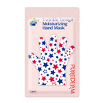 Purederm Color!Skin! Nawilżająca maseczka do dłoni z nadrukiem w gwiazdki 1 para