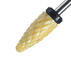 Clavier Frez ceramiczny do hybryd, żeli, akryli - LONG BULLET XC - stożek żółty