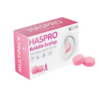 Haspro Moldable Earplugs Formowane zatyczki do uszu wielokrotnego użytku 6 par - Różowe