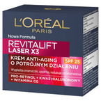 LOREAL REVITALIFT LASER X3 Krem anti-age o potrójnym działaniu SPF25 50ml