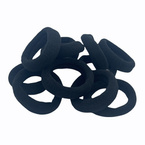 Frotki gumki do włosów czarne - 30 sztuk