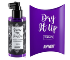 Zestaw Anwen Grow Me Tender Ziołowa wcierka rozgrzewająca + Dry It Up Turban