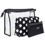 Noble Zestaw 3 kosmetyczek podróżnych - Black