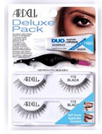 Ardell Deluxe Pack - Zestaw sztucznych rzęs w pasku 110 Black, 2 pary