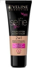 Eveline Cosmetics Selfie Time Kryjąco-Nawilżający Podkład i Korektor 02 ivory 30ml