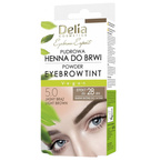 Delia Cosmetics Eyebrow Expert Henna pudrowa do brwi - 5.0 Jasny brąz 4g