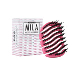 Sister Young Mila Pocket Hair Brush Mini szczotka do rozczesywania włosów z włosiem z dzika FHI1104 - Fuksja