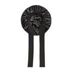 Deni Carte Czepek satynowy wiązany do długich włosów - Czarny