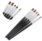 Deni Carte Pędzelki do żelu 5szt. 0619 czarne