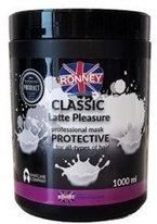 Ronney CLASSIC Latte Pleasure Protective Mask Maska do włosów z proteinami 1000ml