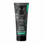 Natura Siberica MEN Miętowe odświeżające w 100% syberyjskie czarne mydło do włosów i ciała 200ml