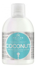 Kallos COCONUT Odżywczo-wzmacniający szampon do włosów z olejkiem koksowym 1000ml