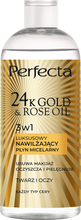 Perfecta 24K Gold&Rose Oil Luksusowy nawilżający płyn micelarny 3w1 do każdego typu cery 400ml