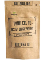 TWÓJ CEL TO: GĘSTE I DŁUGIE WŁOSY BIOTYNA 10 100 tab.