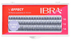 IBRA V EFFECT Sztuczne rzęsy kępki C0.10 MIX (10mm, 12mm, 14mm) - 120 kępek