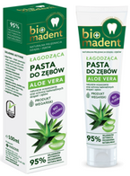 BIO MADENT łagodząca pasta do zębów bez fluoru Aloe Vera 100ml