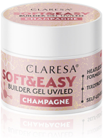 CLARESA Builder Gel UV/LED SOFT&EASY Żel budujący Champagne 12g
