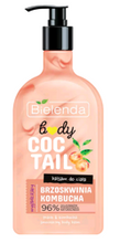 Bielenda Body Coctail wygładzający balsam do ciała Brzoskwinia Kombucha 400ml