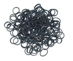 Gumki do włosów - czarne, 100 sztuk