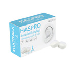 Haspro Moldable Earplugs Formowane zatyczki do uszu wielokrotnego użytku 6 par - Białe