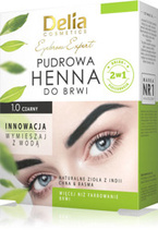 Delia Cosmetics Eyebrow Expert Henna pudrowa do brwi - 1.0 Czarny 4g