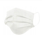 Maseczka ochronna na twarz 2-warstwowa polipropylenowa (biała)