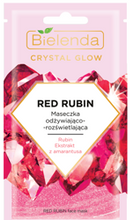 Bielenda Crystal Glow Red Rubin maseczka odżywiająco rozświetlająca 8g