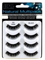 Ardell Natural Multipack Zestaw sztucznych rzęs w pasku 101 Demi Black 4 PARY