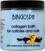 BingoSpa kolagenowa kąpiel do skórek i paznokci z kwasem hialuronowym i ekstraktem z żeń-szeń 300g