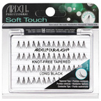 Ardell Soft Touch Sztuczne rzęsy, kępki bez węzełków - LONG BLACK 56 sztuk