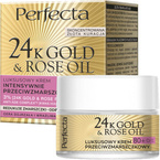 Perfecta 24K Gold&Rose Oil Luksusowy krem przeciwzmarszczkowy - Dzień/Noc 80+ 50ml