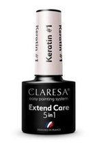 CLARESA EXTEND CARE 5in1 Keratin Wzmacniająca baza hybrydowa #1 5g