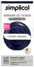 simplicol Barwnik do tkanin intensywny Ciemny granat 150ml+400g
