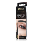 Delia Eyebrow Expert Piórkowy marker do brwi - 1.0 CZARNY