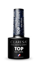 CLARESA TOP GLITTER BLUE NO WIPE Top hybrydowy 5g