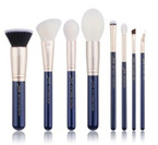 Jessup T485 Zestaw 8 pędzli do makijażu Prussian blue/golden