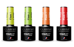 Claresa Lakier hybrydowy Fluo Zestaw 1 + 2 + 3 + 4 SoakOff UV/LED 4x5g