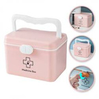 Ecarla Organizer, kasetka na leki - Różowa