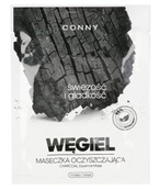 CONNY Maska oczyszczająca w płachcie WĘGIEL DRZEWNY